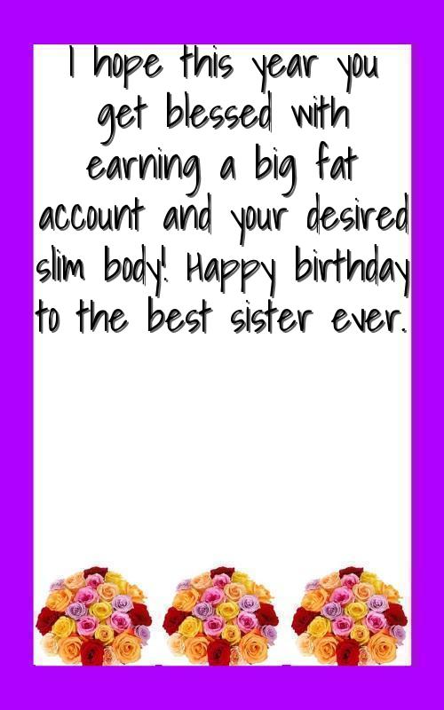 deep birthday wishes for sister